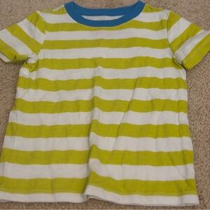 Striped Green and White Kids T-Shirt